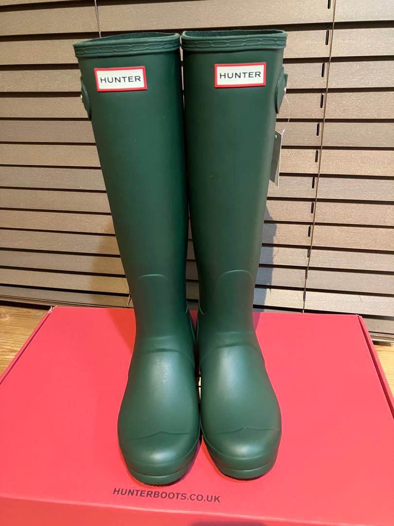 惣流:HUNTER グリーン レインブーツ