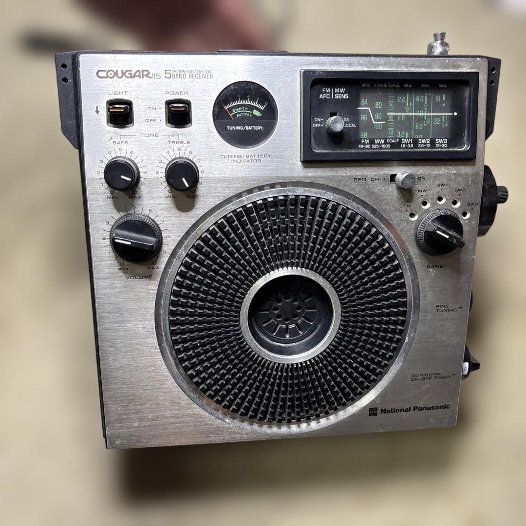 National Panasonic COUGARラジオ・カセットプレーヤー