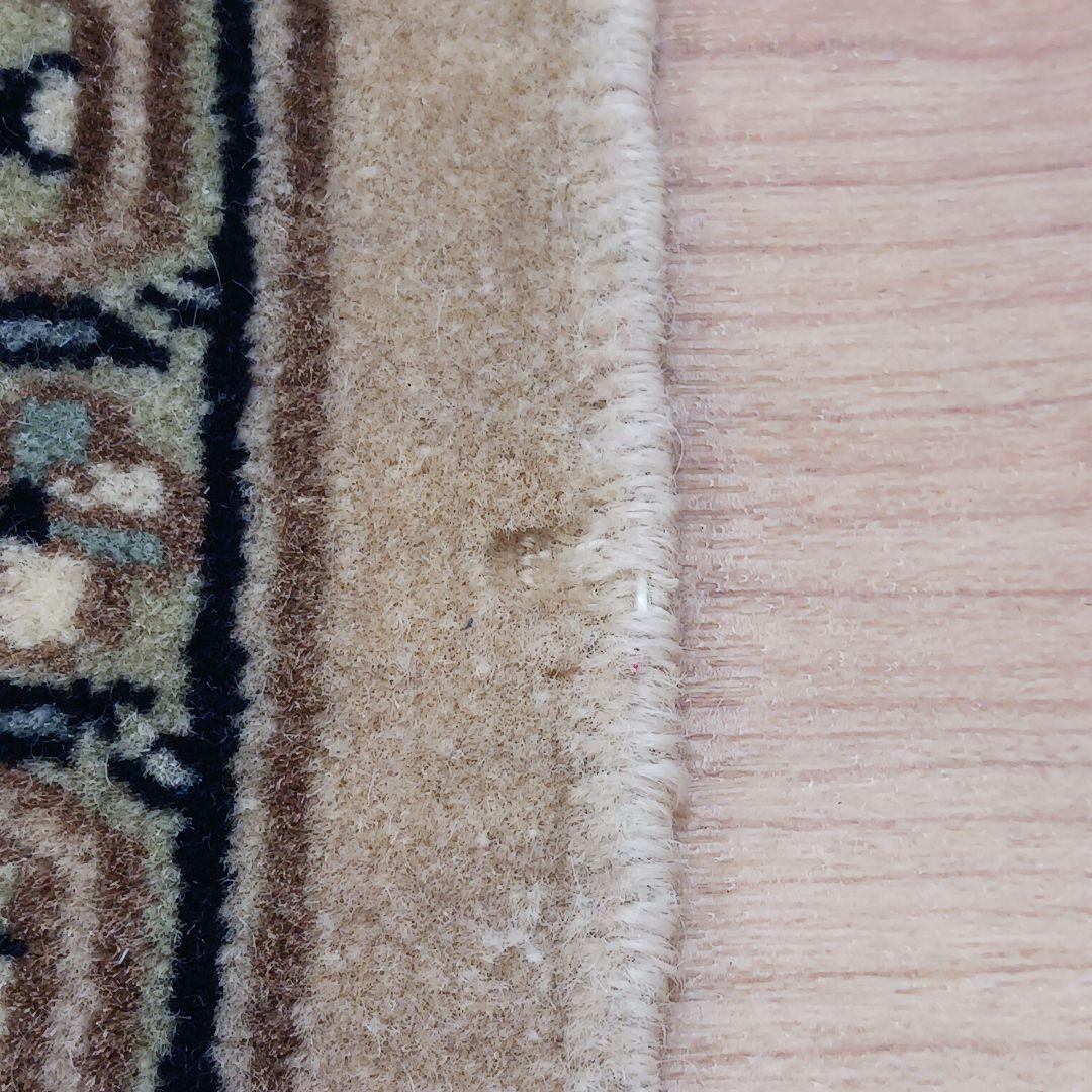 Y3359 パキスタン絨毯 ウール 手織り 大判179×125㎝