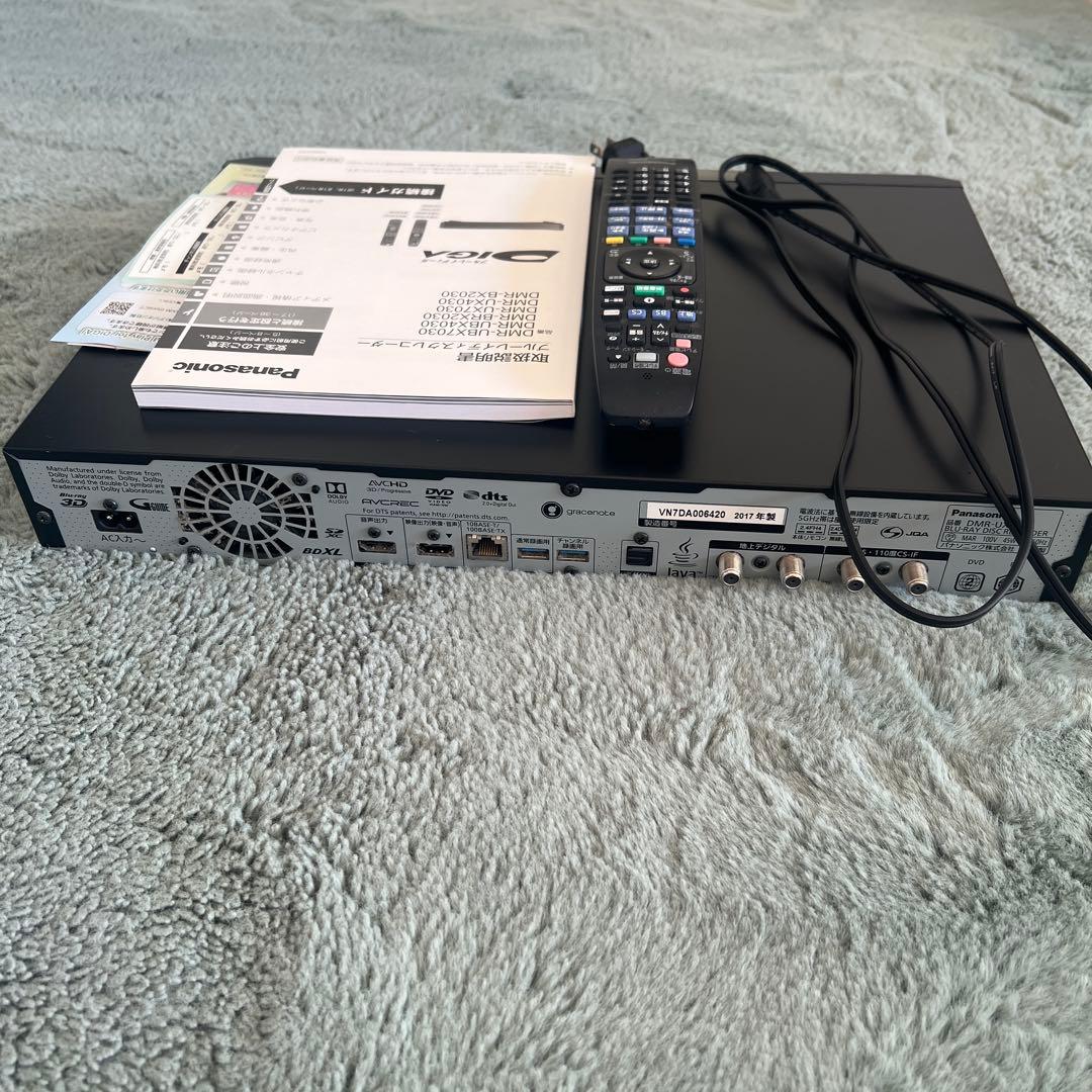 Panasonic DMR-UX4030 ブルーレイレコーダー