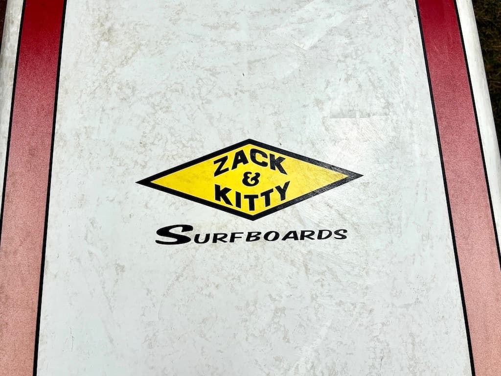 ノーブランド社製　ZACK & KITTY ロングボード ホワイト/オレンジ