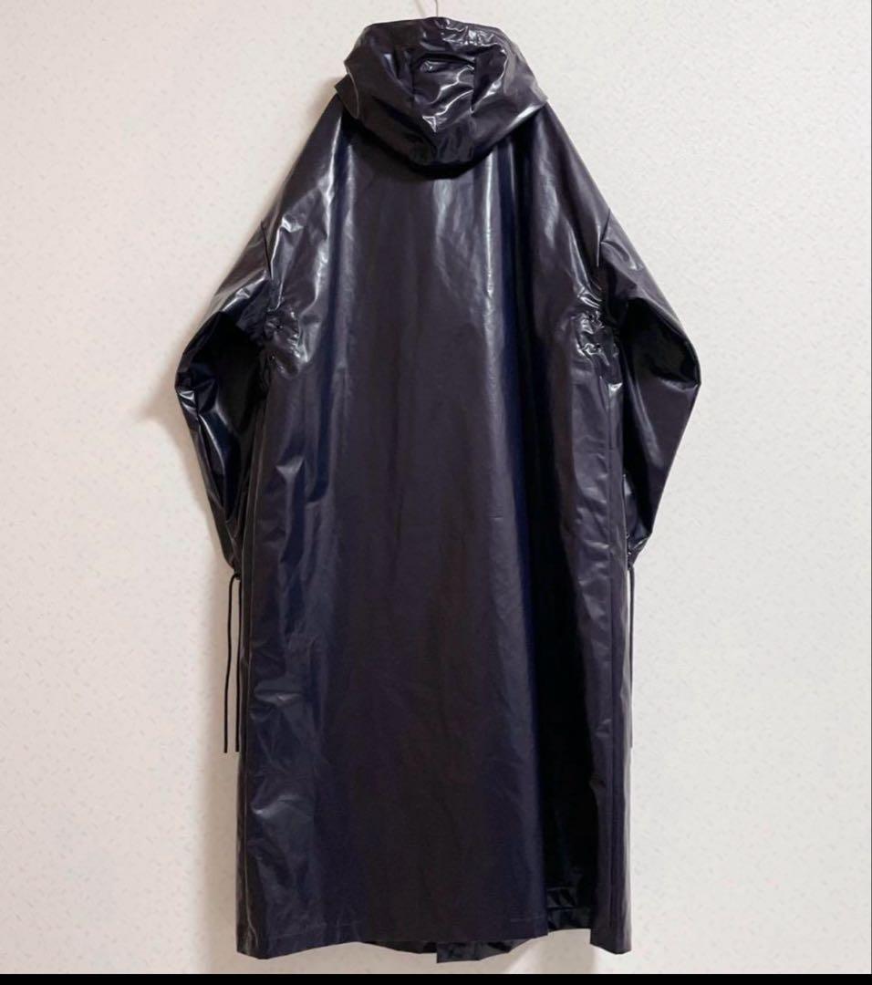 HYKE ハイク　レインコート　モッズコート　パープル　紫　ポリウレタン　S