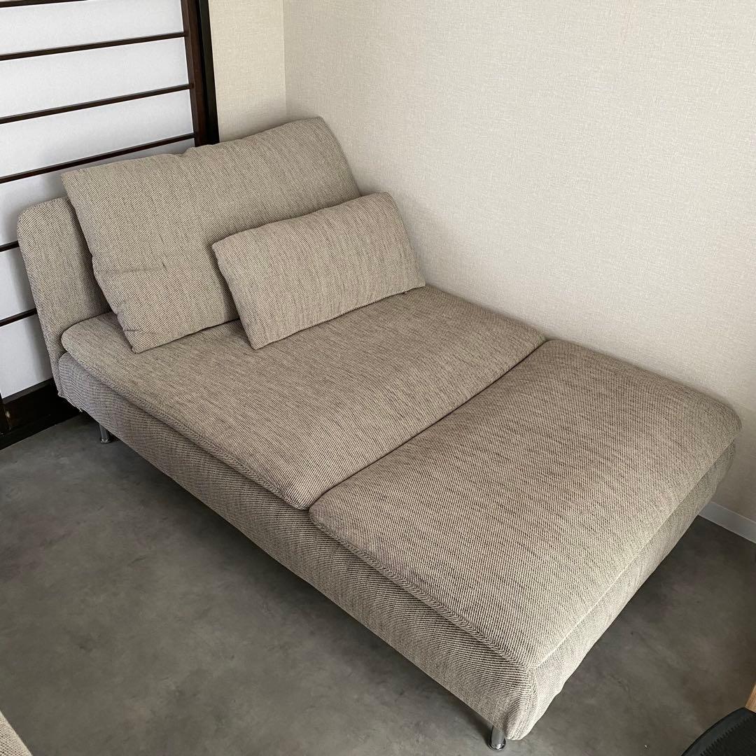 SÖDERHAMN ソーデルハムン 寝椅子, ヴィーアルプ ベージュ/ブラウン