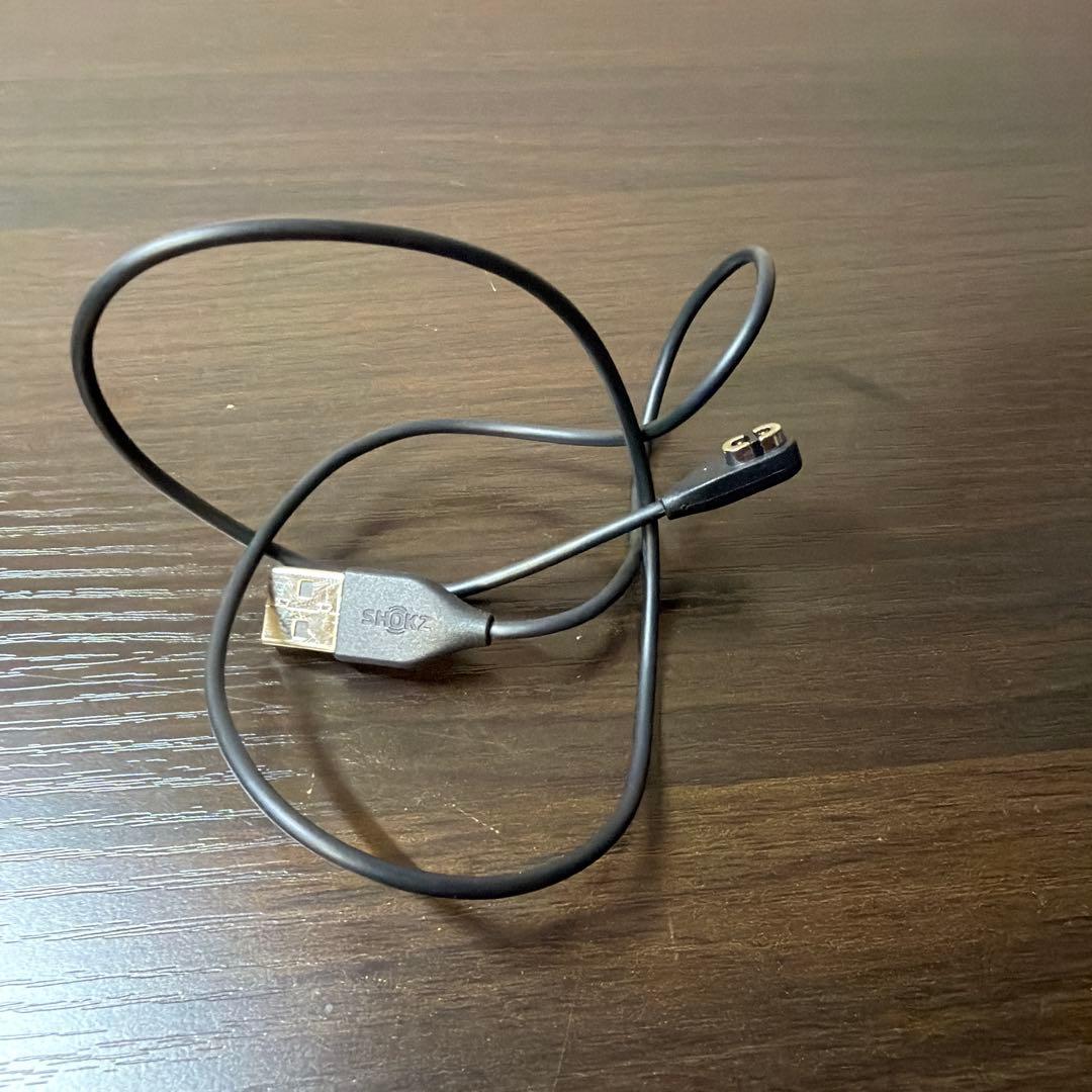 SHOKZ 骨伝導イヤホン 収納ケース、充電器付き