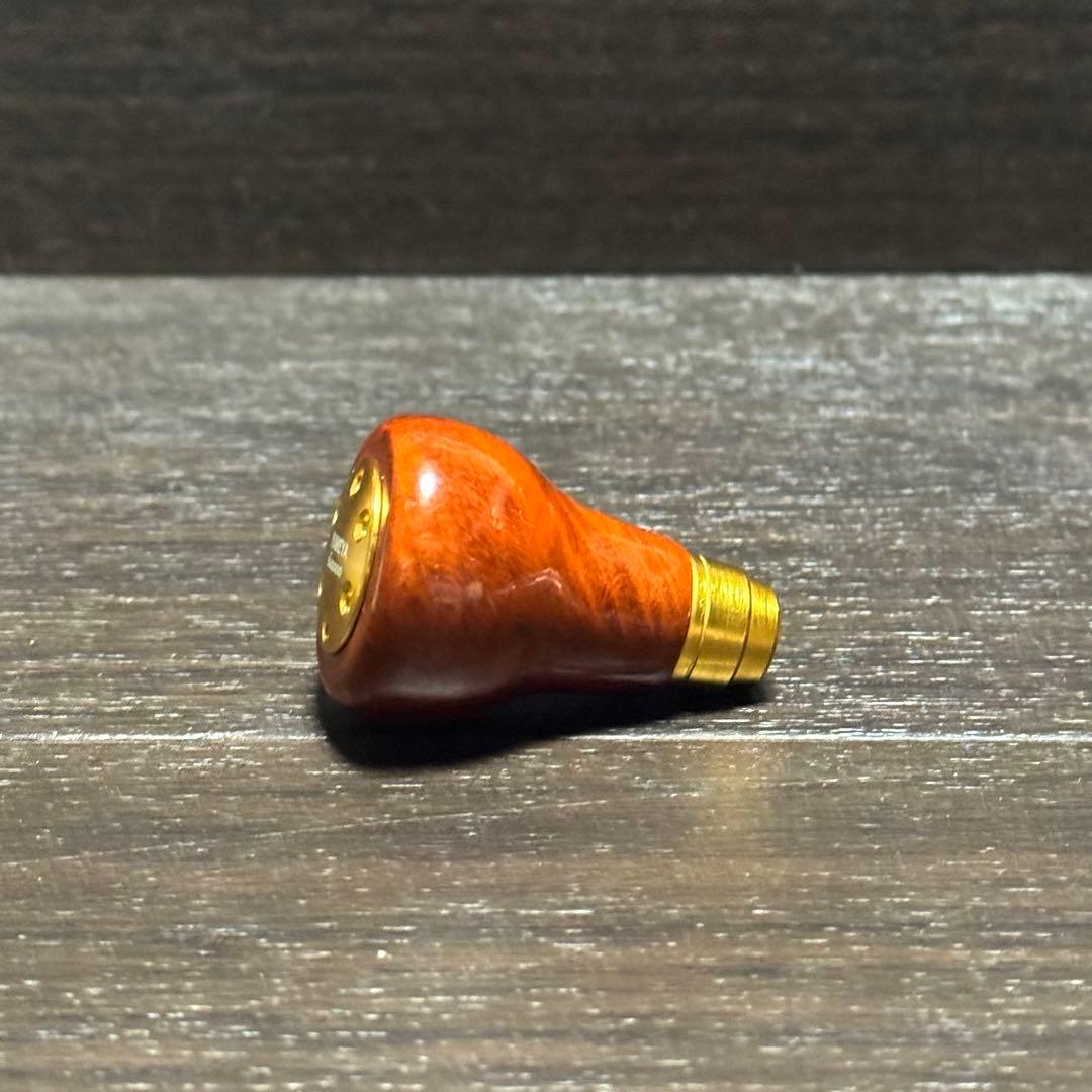 美品 シマノ 夢屋 花梨ハンドルノブ ラウンド型M