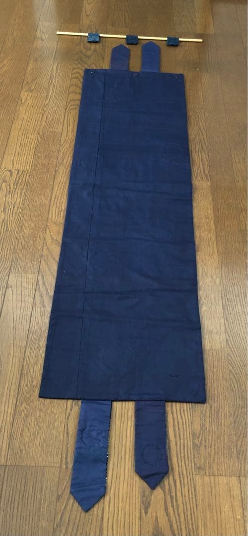 久留米絣とばらパッチのテーブルセンター