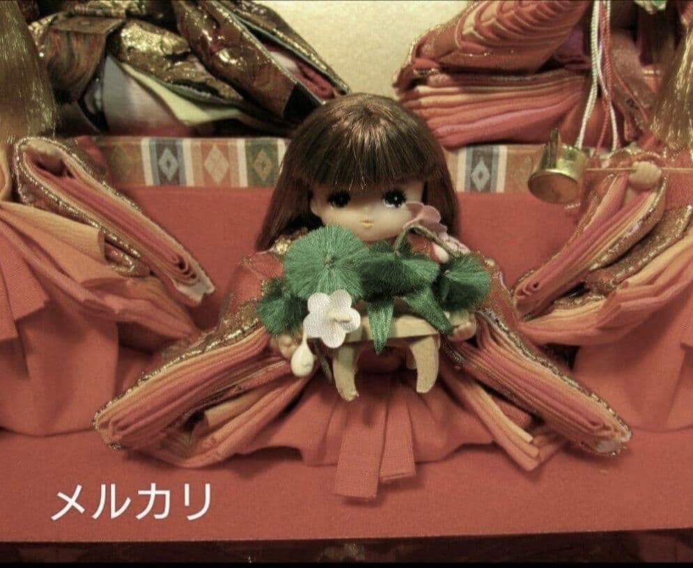 リカちゃん★親王 三人官女☆五人飾ケース お雛様 雛人形☆カスタム