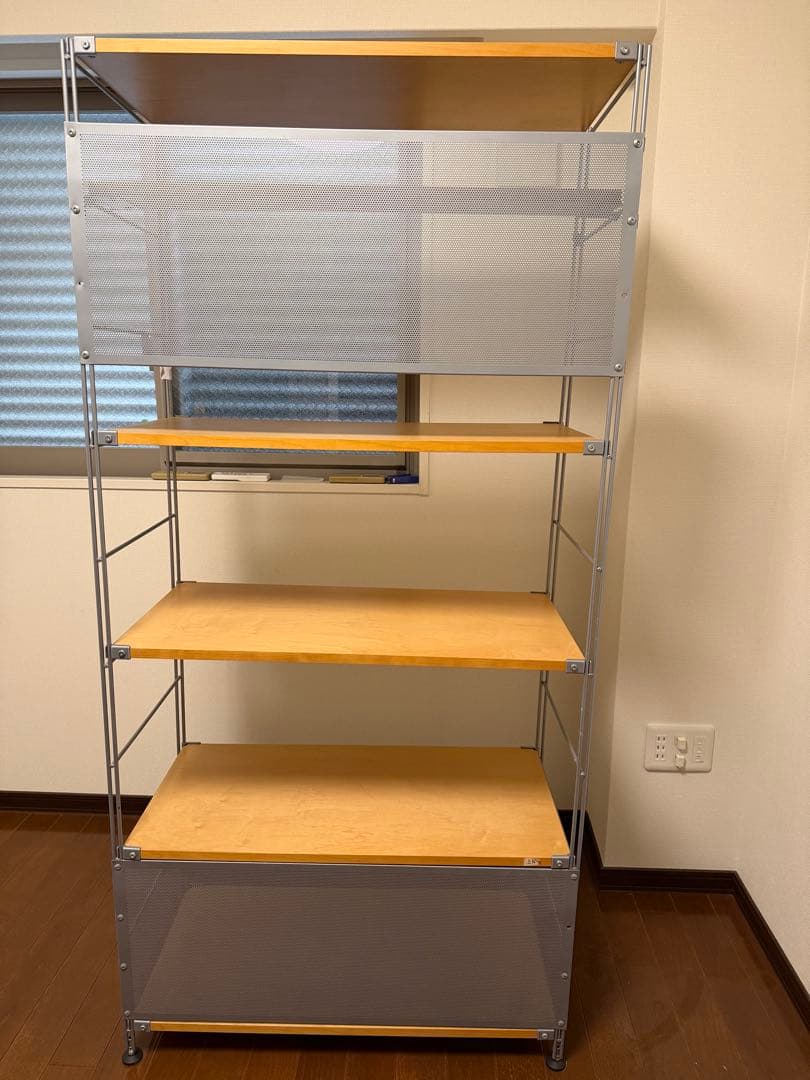 無印良品　ステンレスユニットシェルフ5段