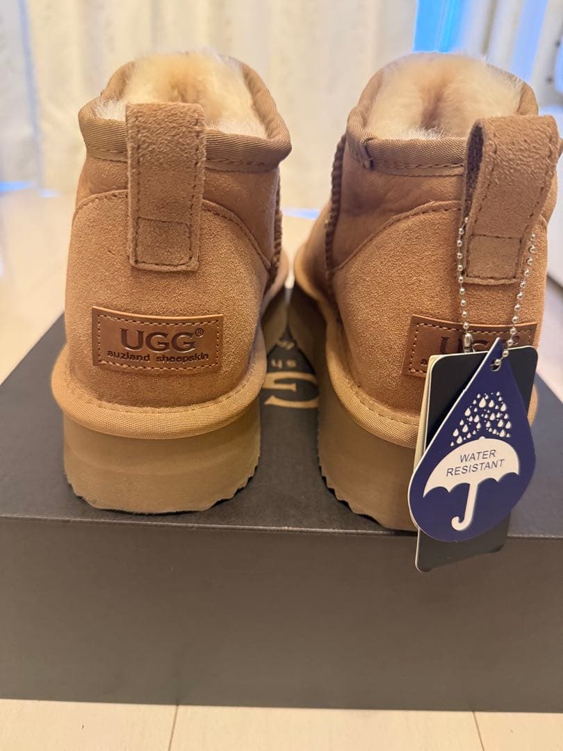 新品未使用 UGG ウルトラミニ プラットフォーム チェスナット EU40 箱付