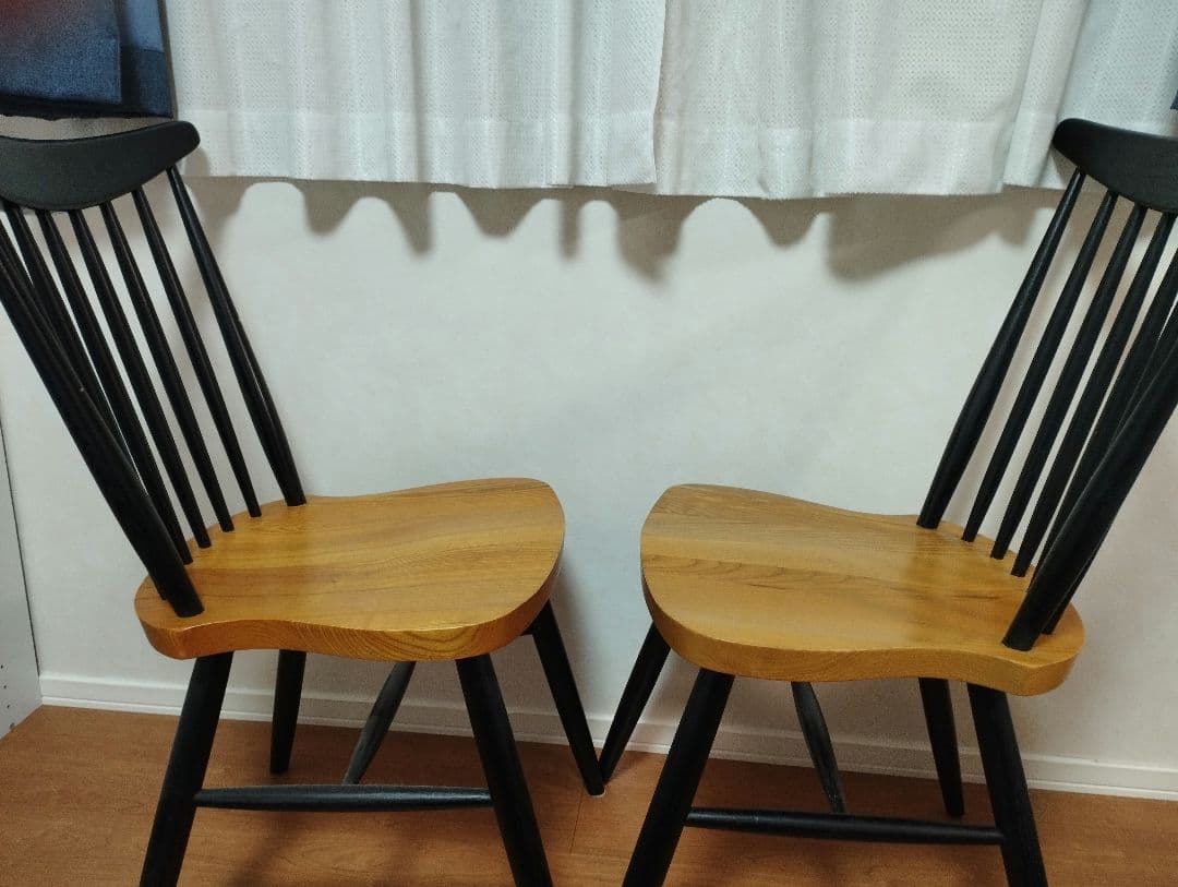 【関家具】コールチェア　ダイニングチェア　２脚セット