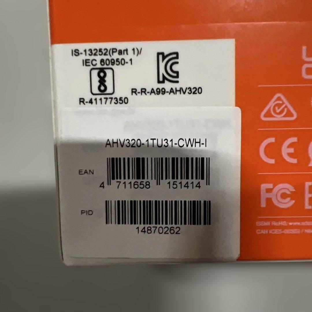 外付けハードドライブ 1TB HV320S ホワイト USB 3.2 Gen1