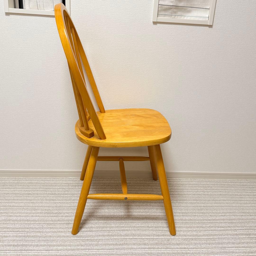 【美品✨】ウィンザーチェア　木製ダイニングチェア　フープバック