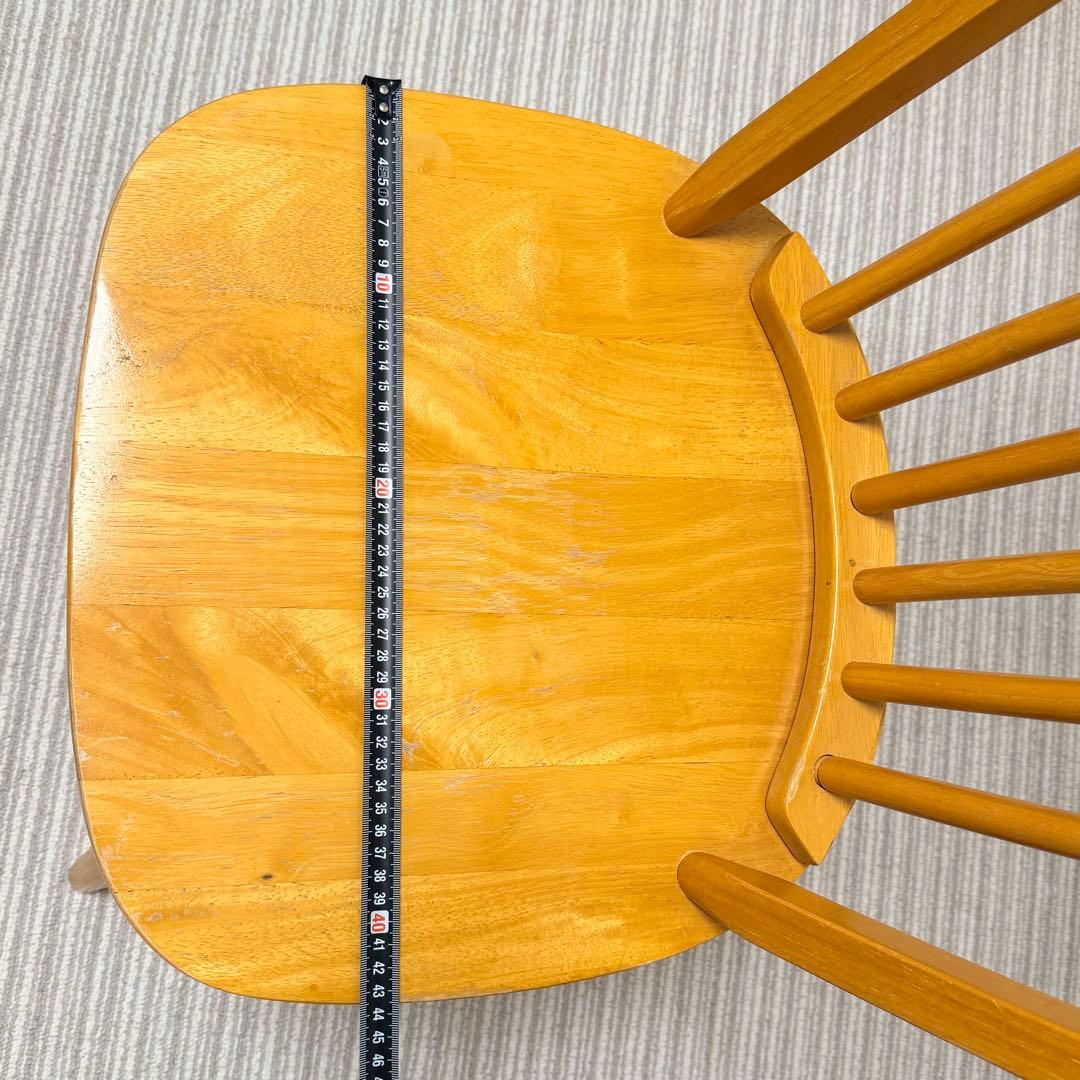 【美品✨】ウィンザーチェア　木製ダイニングチェア　フープバック