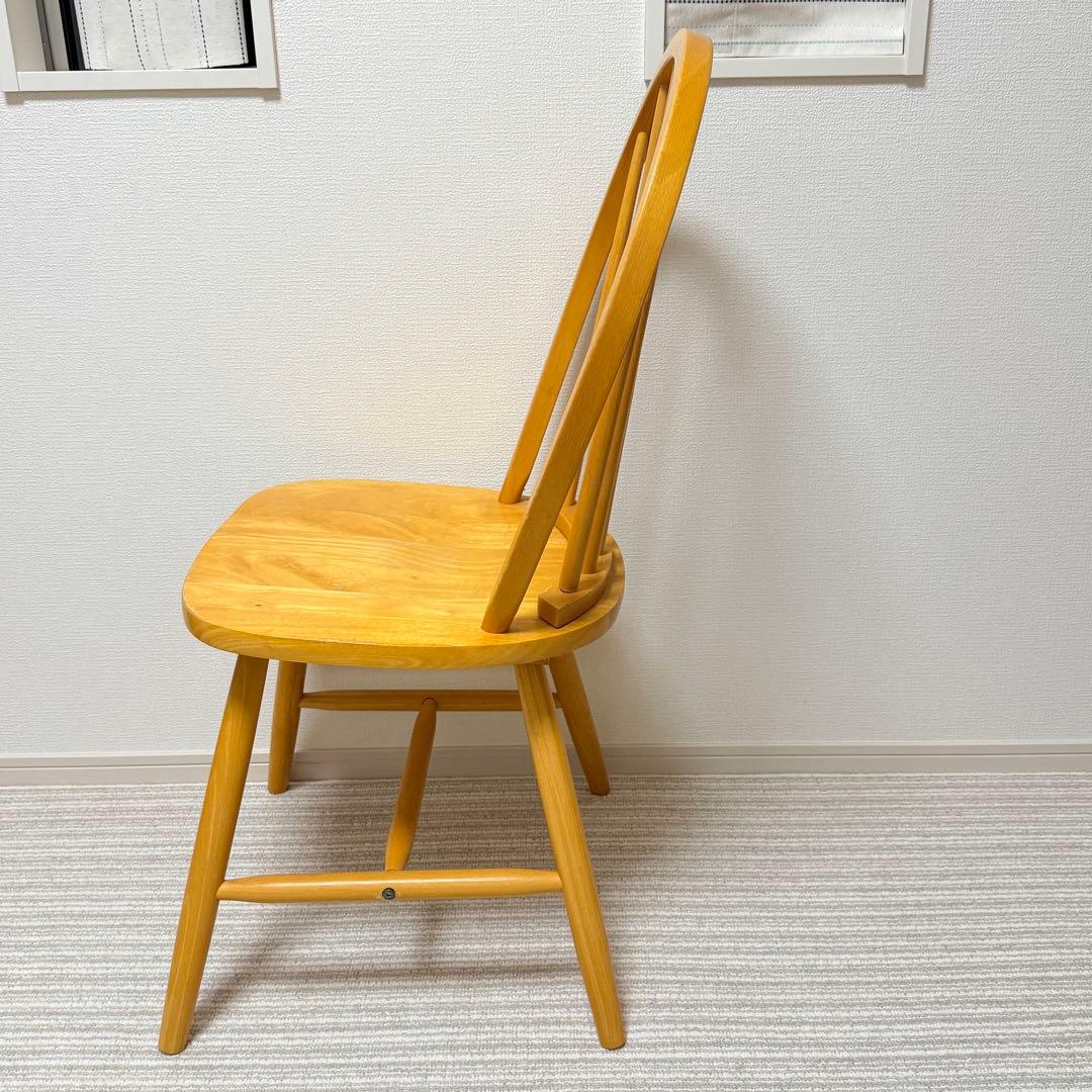 【美品✨】ウィンザーチェア　木製ダイニングチェア　フープバック