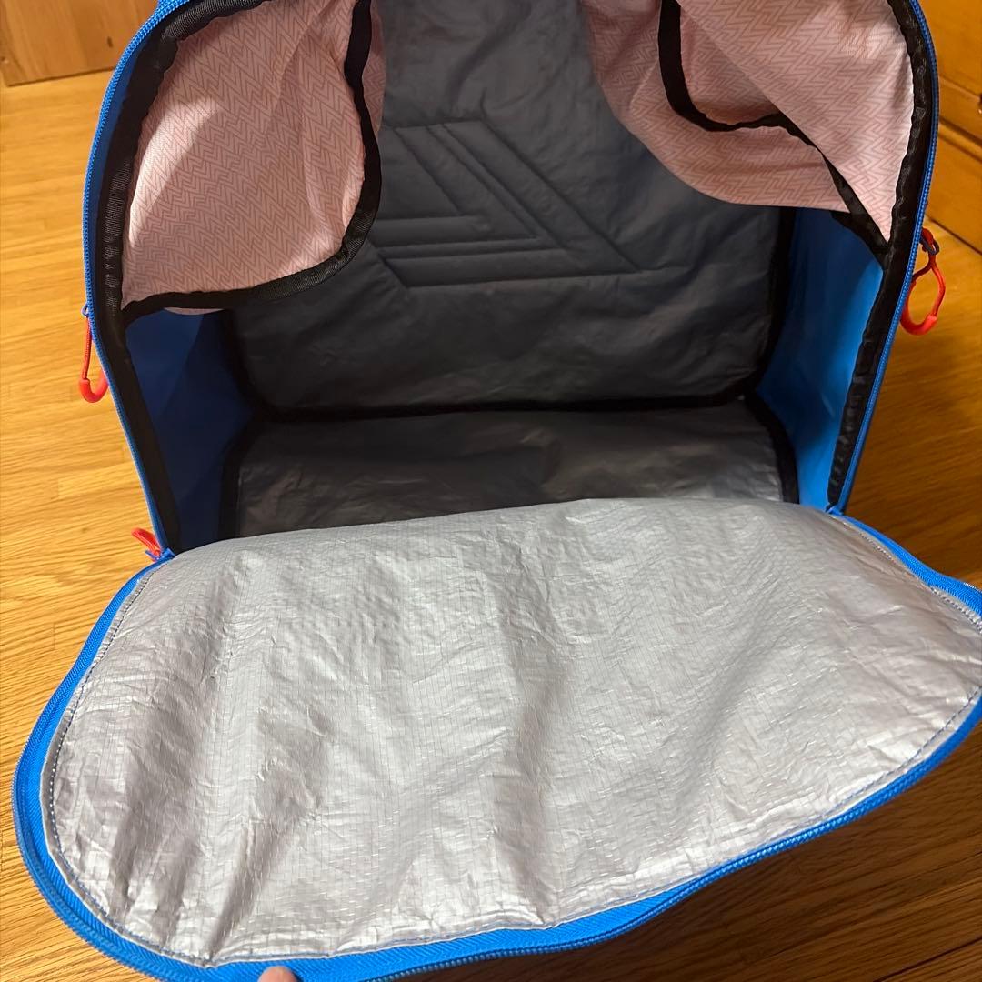 LANGE スキー用バッグ 中型 青/オレンジ