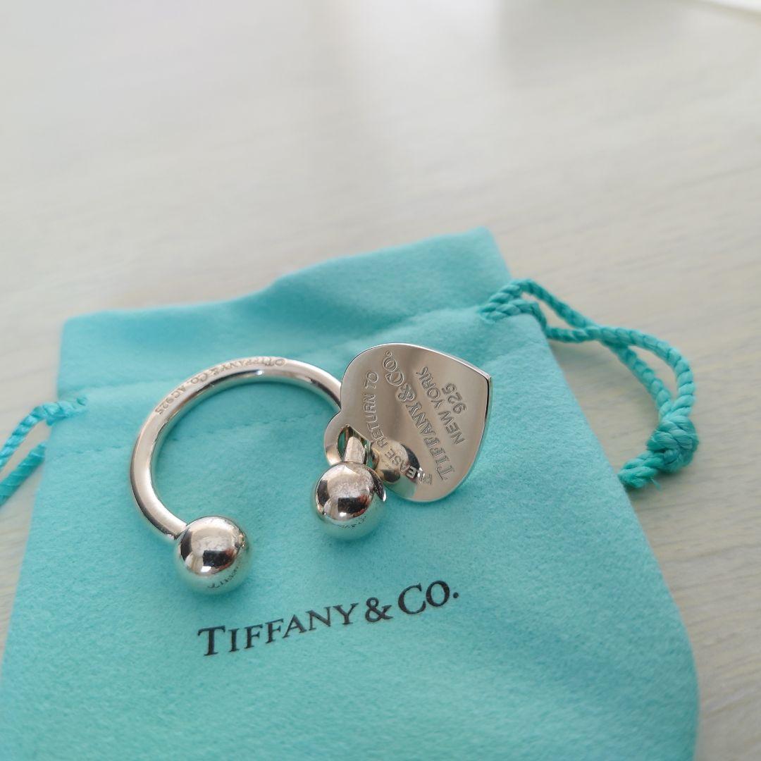 新品 未使用 ティファニー オーバル タグ ペンダントトップ(キーリング付)