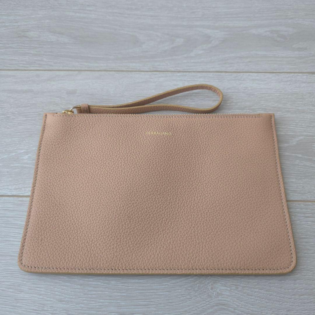 極美品【フェラガモ】スタジオ　ソフト　カラーブロック　2way ハンドバッグ