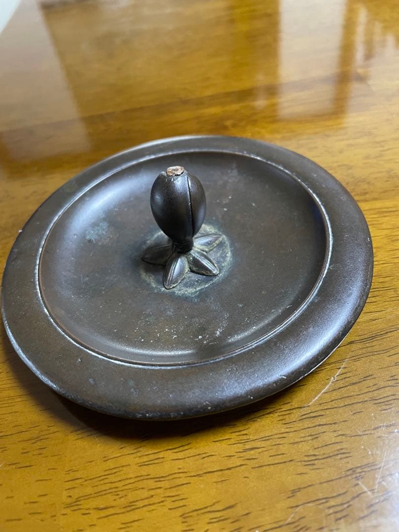 龍文堂　鉄瓶　岩肌道安形　胴横銘　1.5リットル