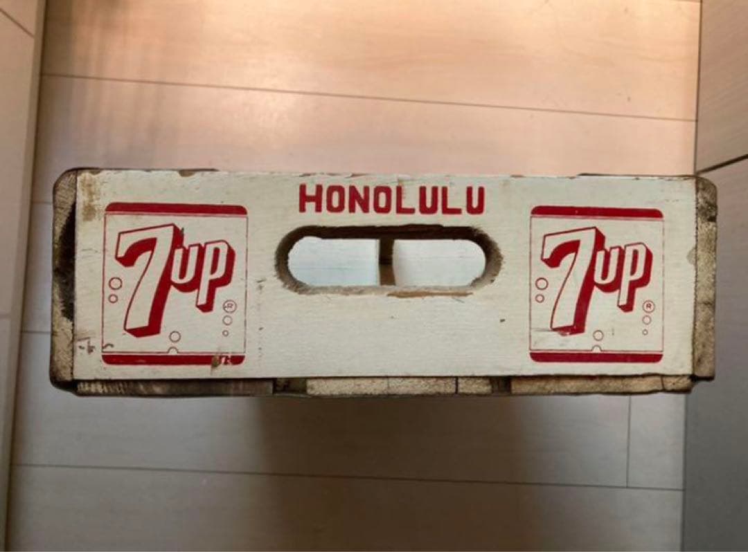 7up ビンテージ  ハワイ　ボトルケース　セブンアップ　ヴィンテージ
