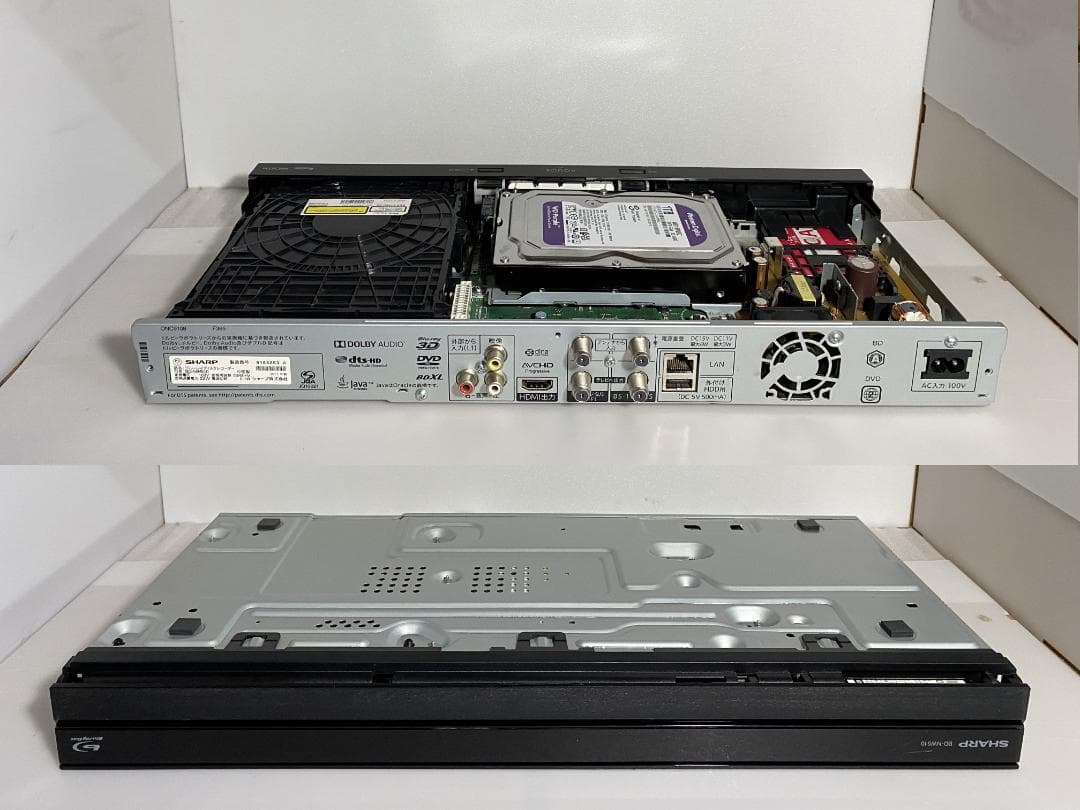 タイムセール中 SHARP　BD-ＮW510　17年製 容量アップHDD：1TB