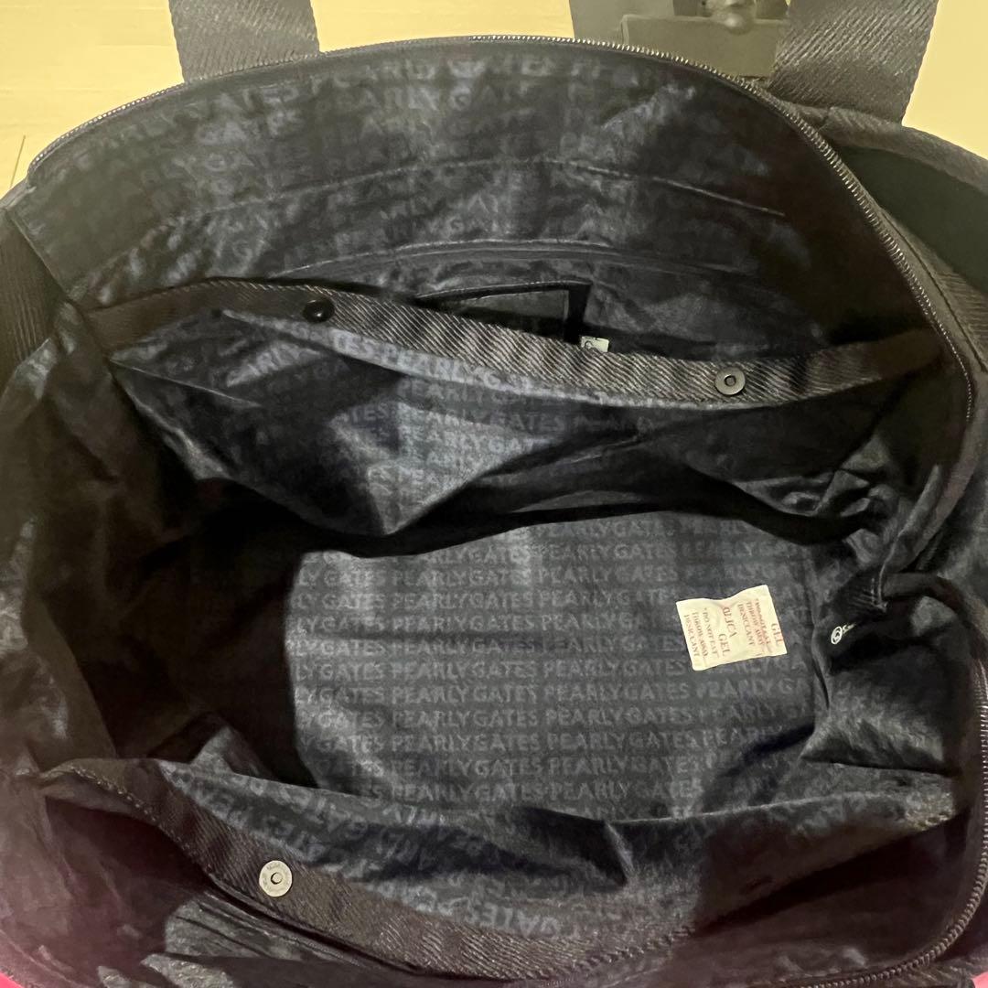【新品未使用】PEARLY GATES ネイビー　ロッカーバッグ