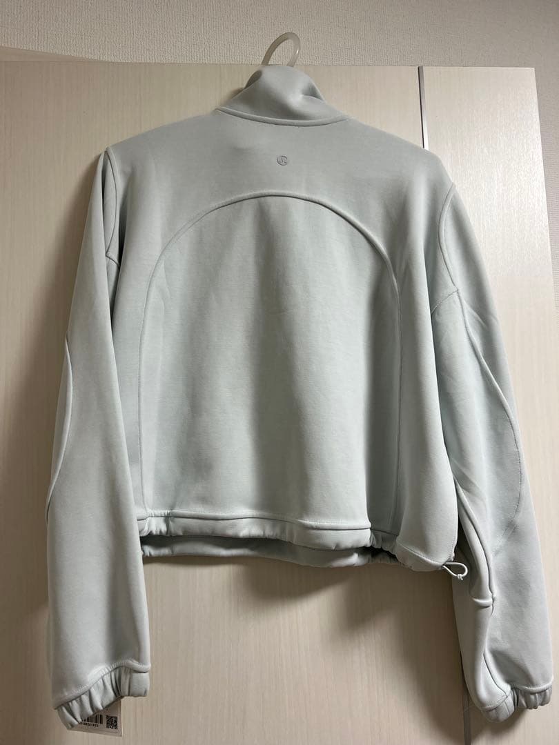 最終お値下げ♡タグ付新品未使用ルルレモンハーフジップ クロップドスウェット