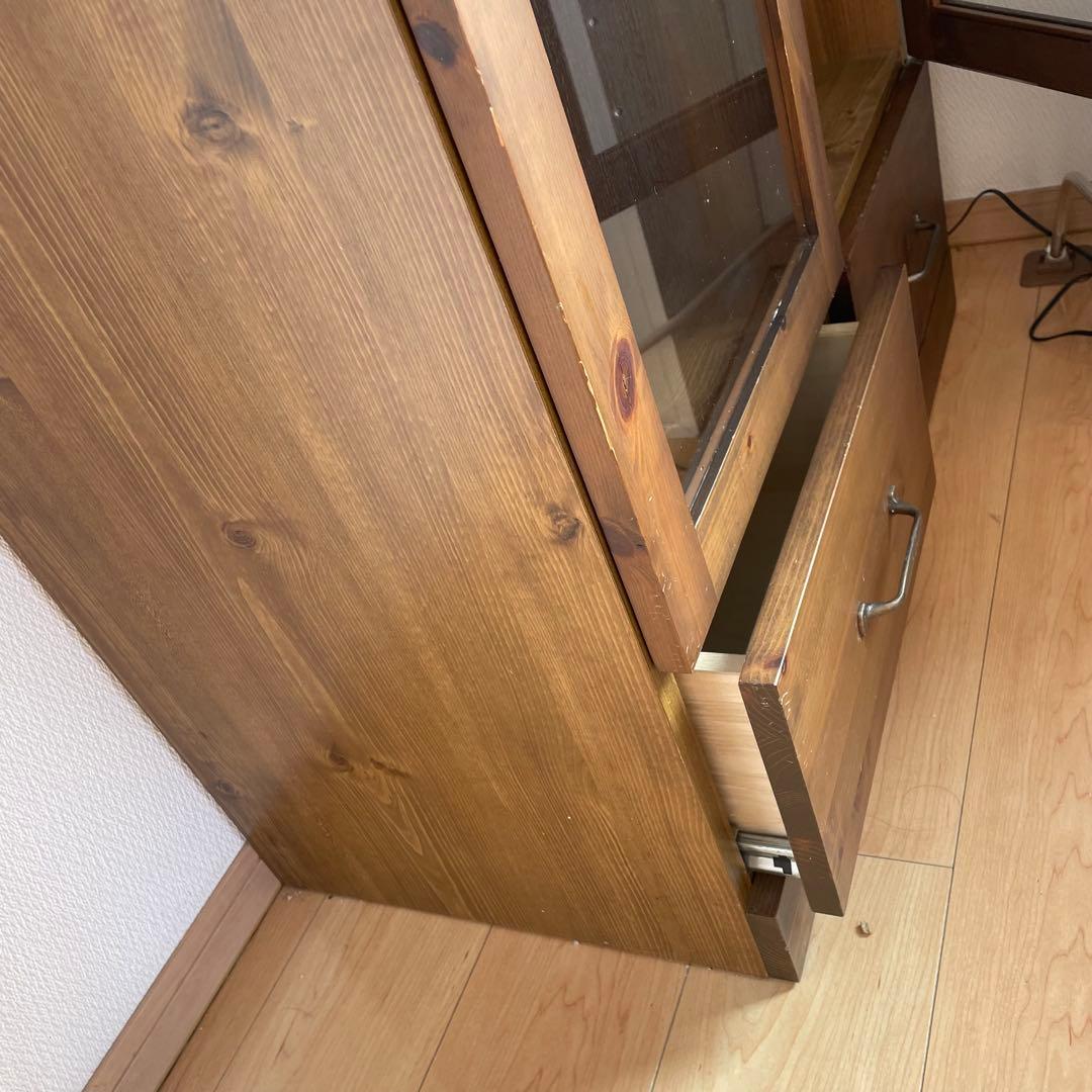 ウニコ unico オトゥール AUTEUR 食器棚　ガラスキャビネット　本棚