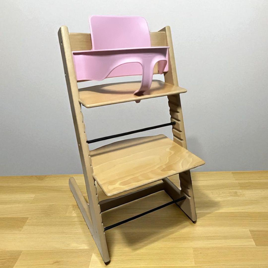 専用　　　ストッケ トリップトラップ ナチュラル×ピンクベビーセット人気カラー