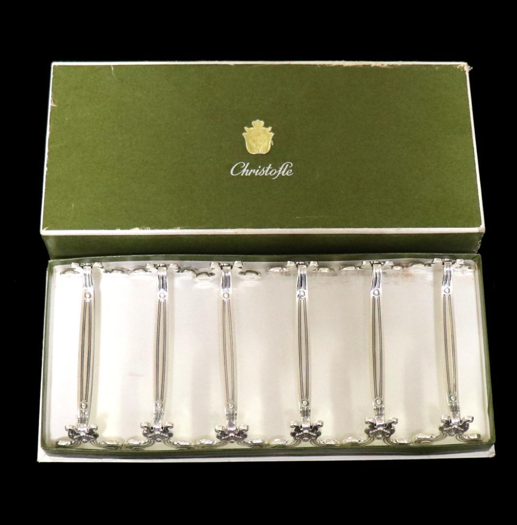 クリストフル ナイフレスト 希少モデル コキーユ 貝殻6個セット箱付き シルバー