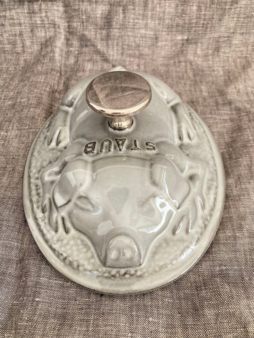 STAUB ピギーココット　グレー　17cm