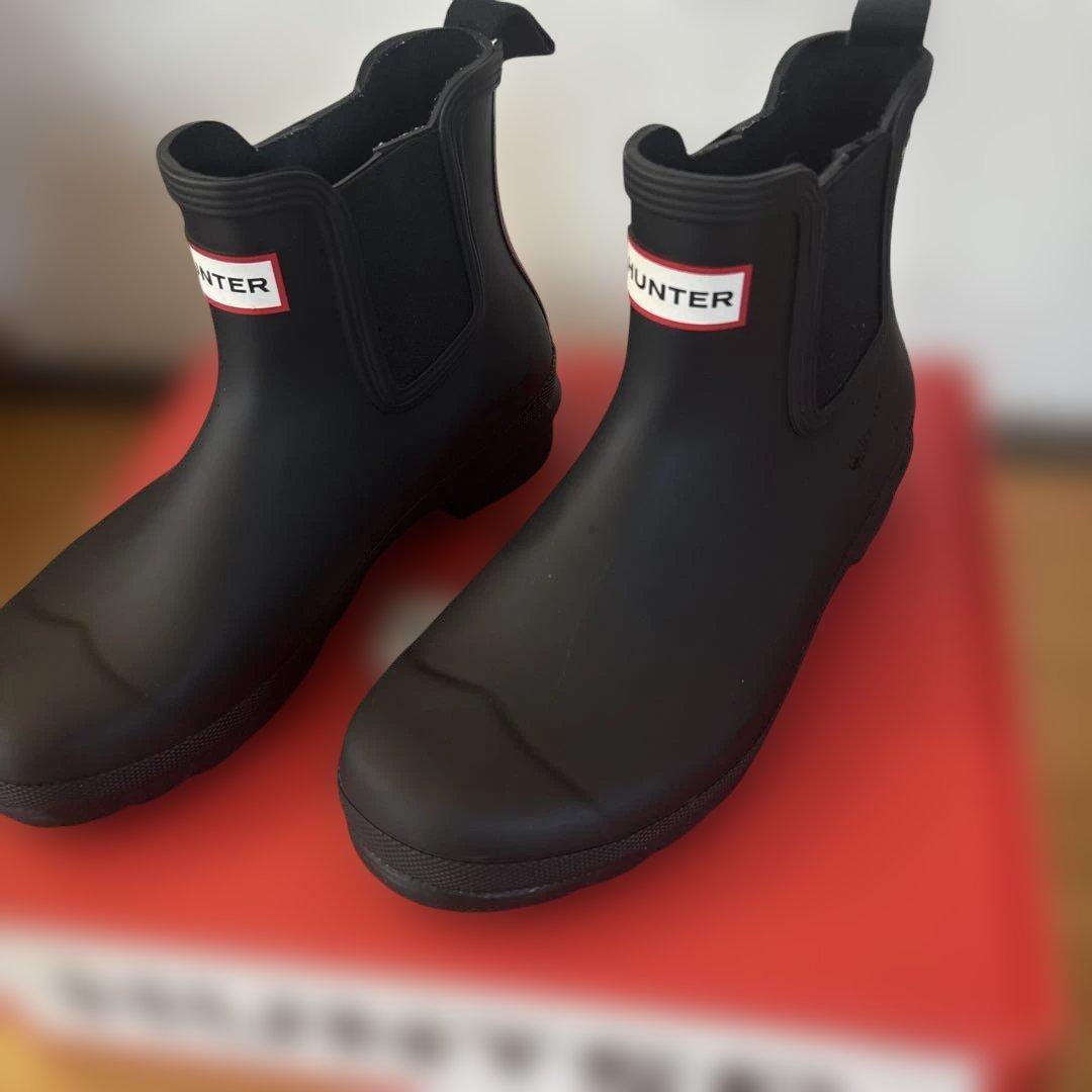 美品　HUNTER レインシューズ　24cm