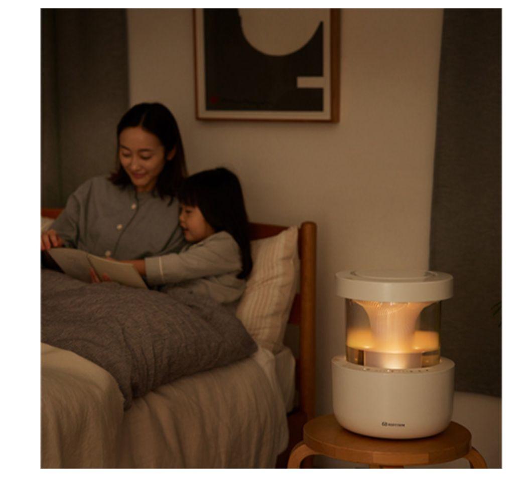 【新品未使用】RHYTHM MIST 350 プールレス加湿器 ライトグレー