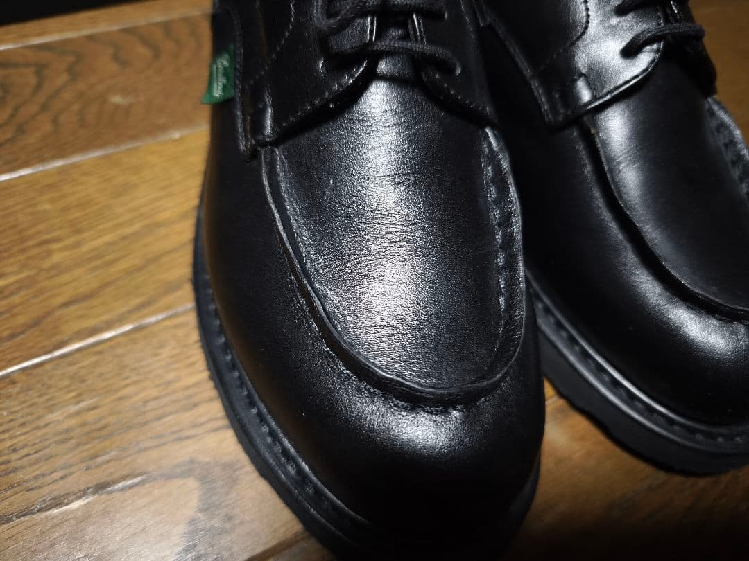 PARABOOT シャンボード　UK4ハーフ　ブラック　純正シューツリー・箱付き