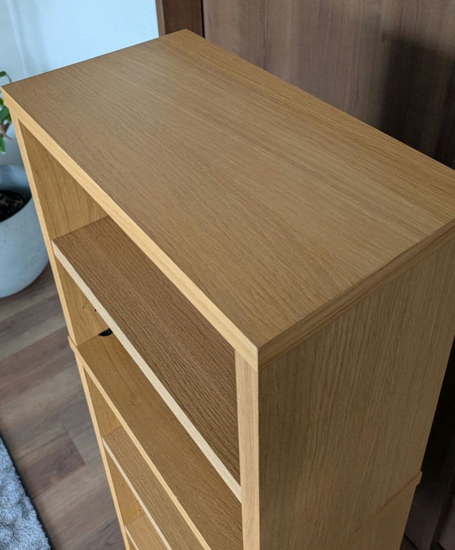 【連休限定値下げ】無印良品　オーク材　薄型ラック　雑貨棚 廃盤