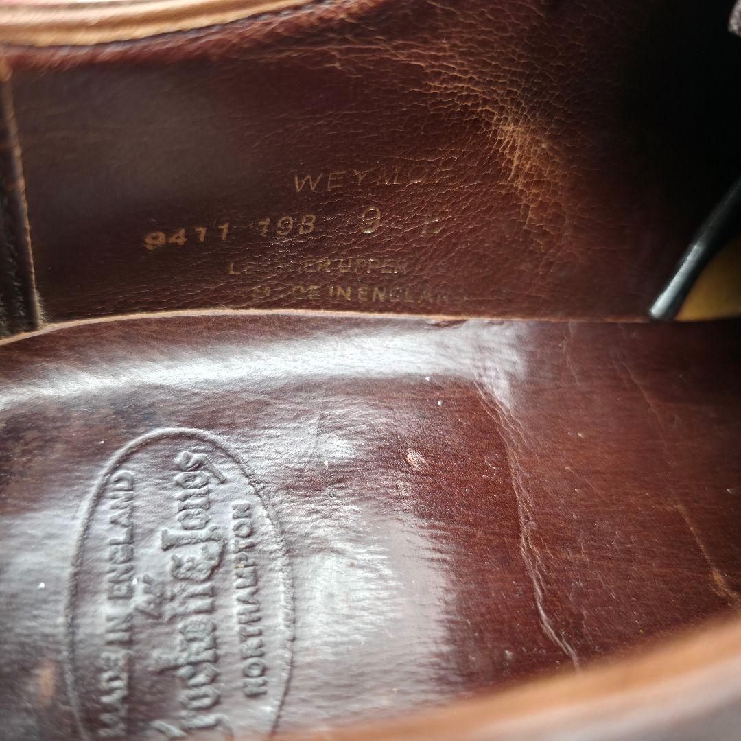 クロケット&ジョーンズ Weymouth プレーントゥ スチールトゥ 9 茶色