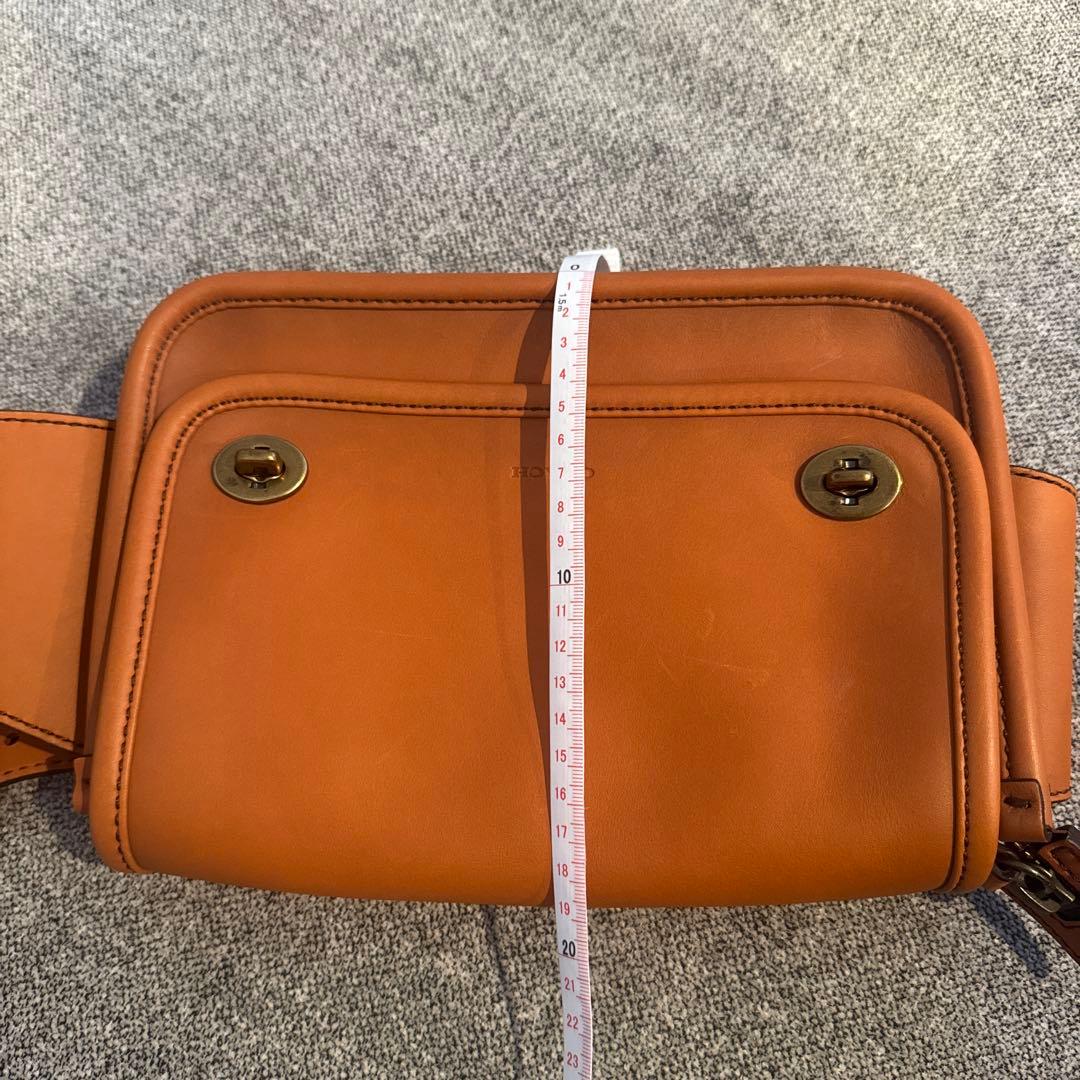 【ほぼ未使用美品】COACH レザー ショルダーバッグ ブラウン