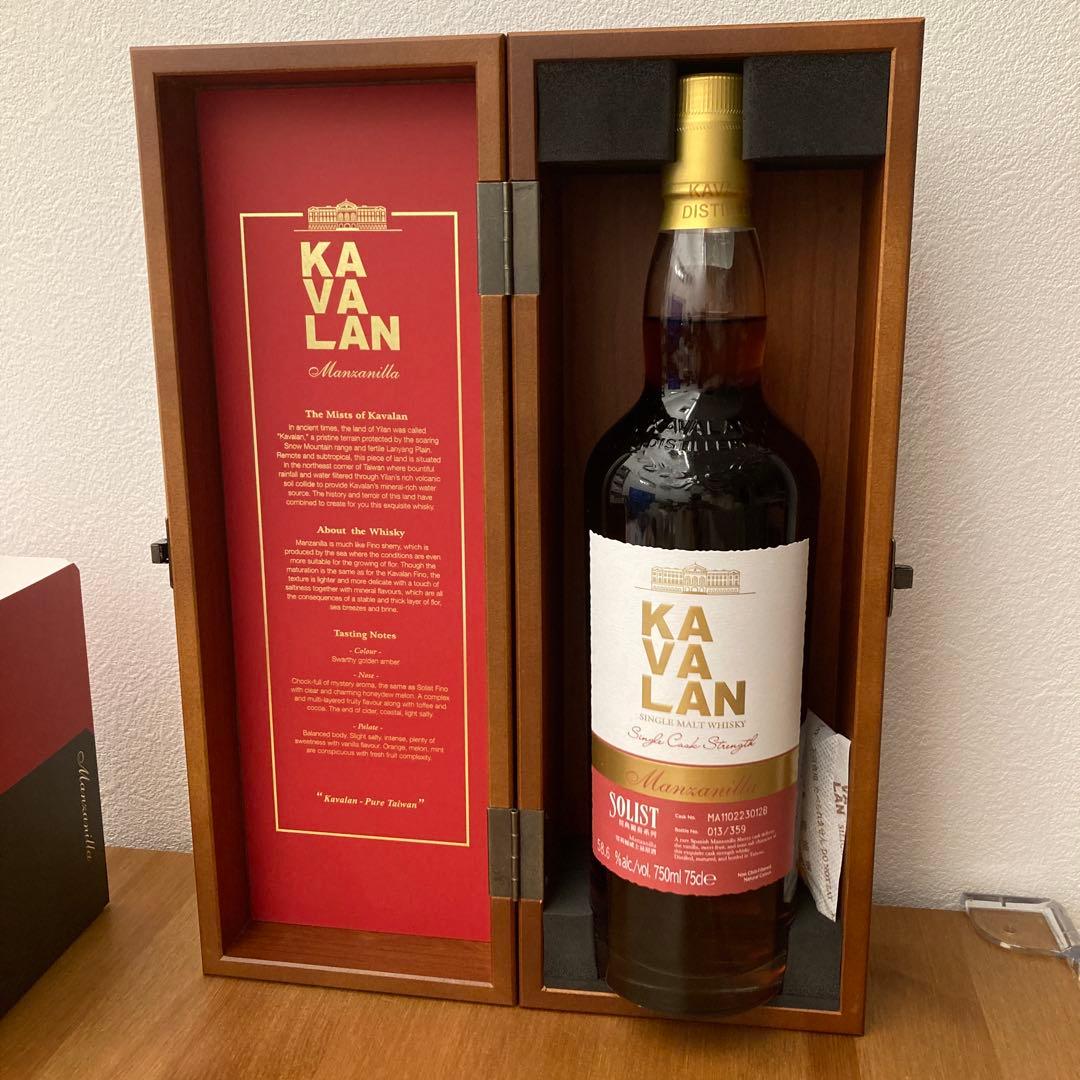 KAVALAN SOLIST Manzanilla 台湾ウィスキー 木製ボックス