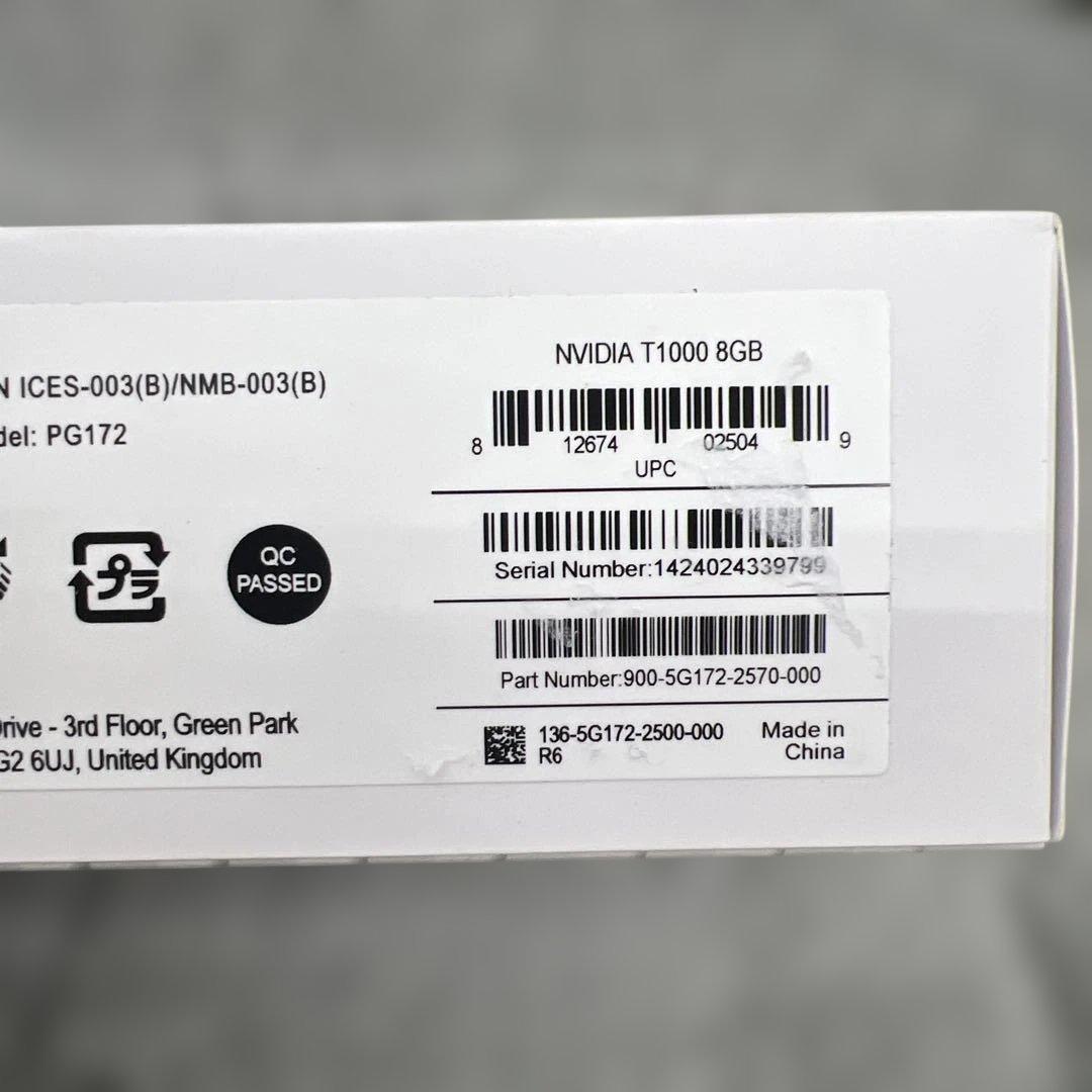 511086 新品未開封　NVIDIA T1000 8GB