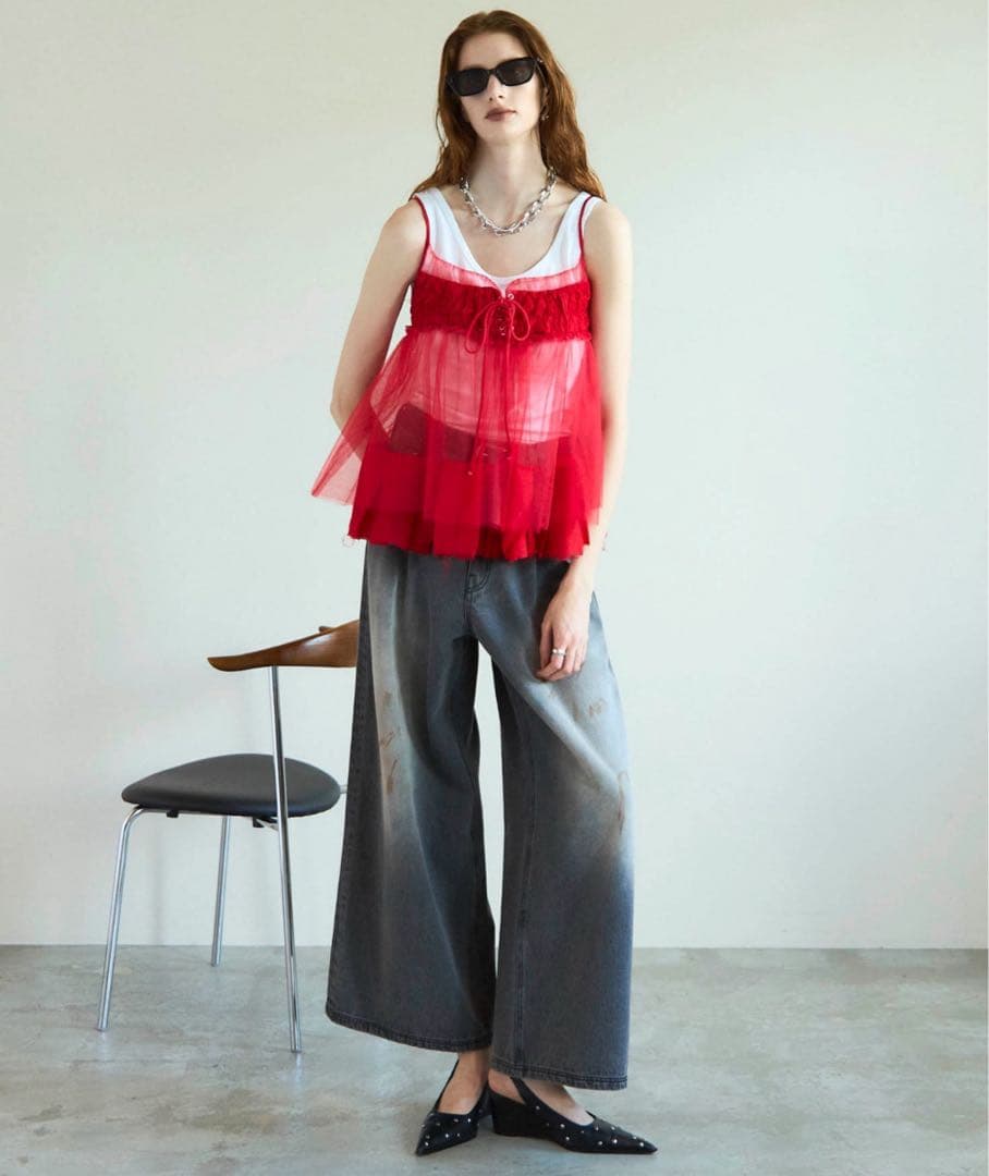 シースルーチュールチュニック【MAISON SPECIAL/メゾンスペシャル】