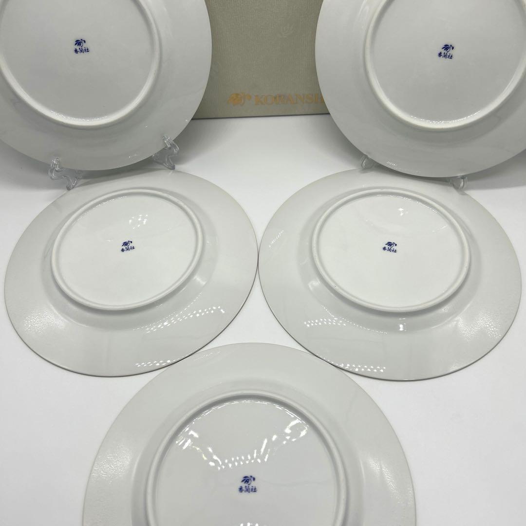 『(J)香蘭社　デザート皿＆スポーク10点セット／未使用新品／ダメージ有お箱付』