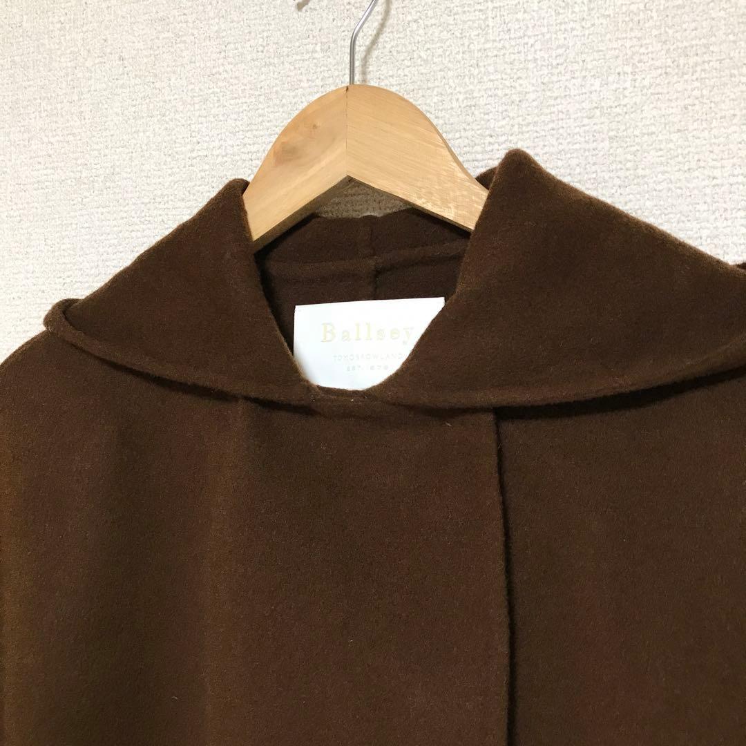 Ballsey プレミアムウールリバー フーデッドショートコート　ブラウン