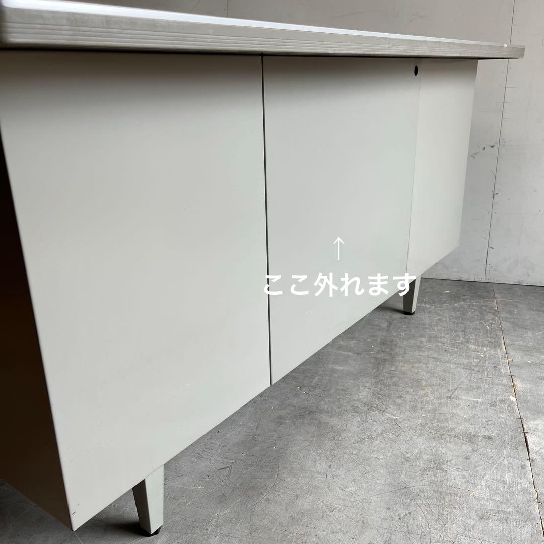 KOKUYO インダストリアル スチール デスク レトロ 両袖机 オフィス 鍵付