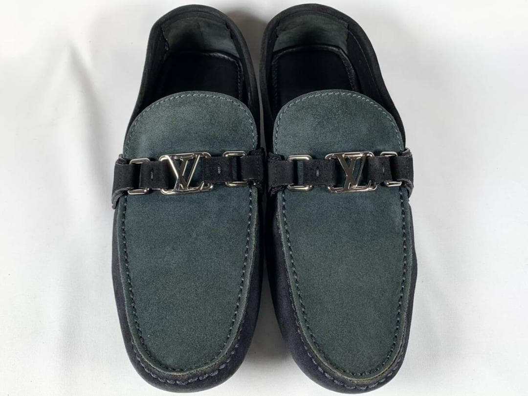st185【正規】極美品 ルイヴィトン スエード ドライビングシューズ 7