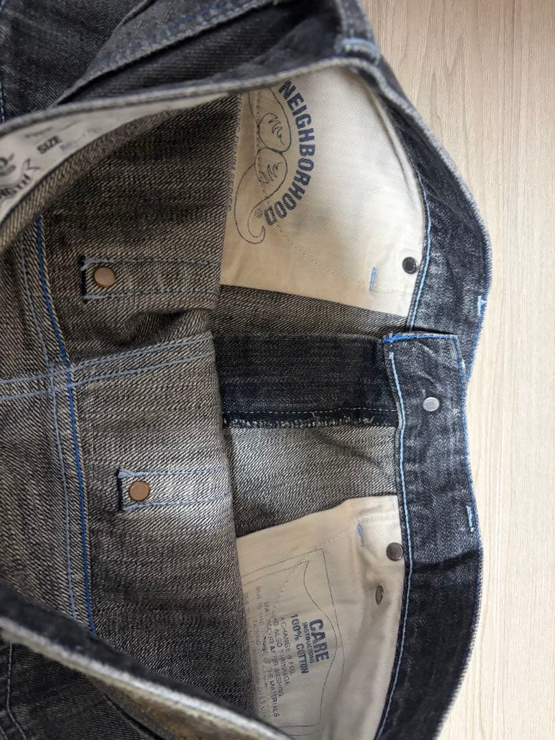 NEIGHBORHOOD グレー デニムパンツ