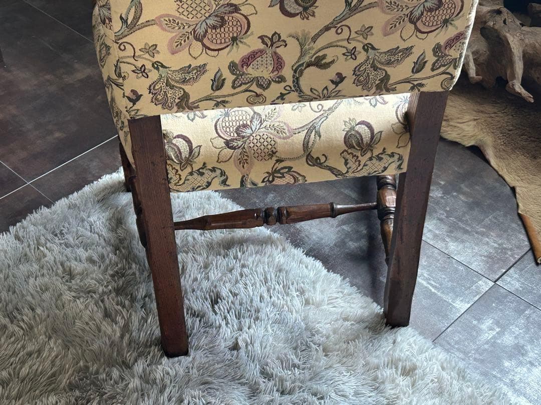 希少　イギリス　英国　アンティーク　ヴィンテージ　ハイバックチェア　SZ