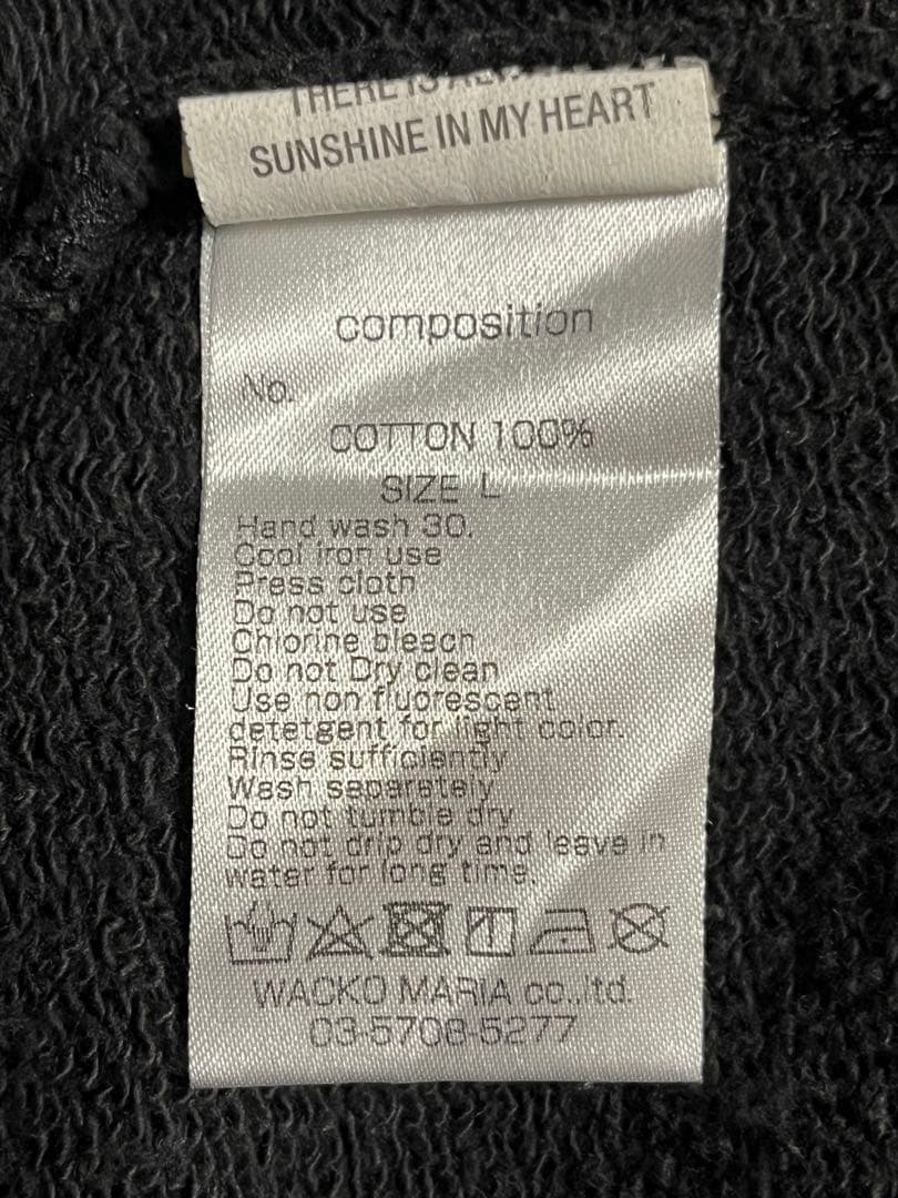 WACKO MARIA SWEAT ワコマリア スミクロ　スウェット