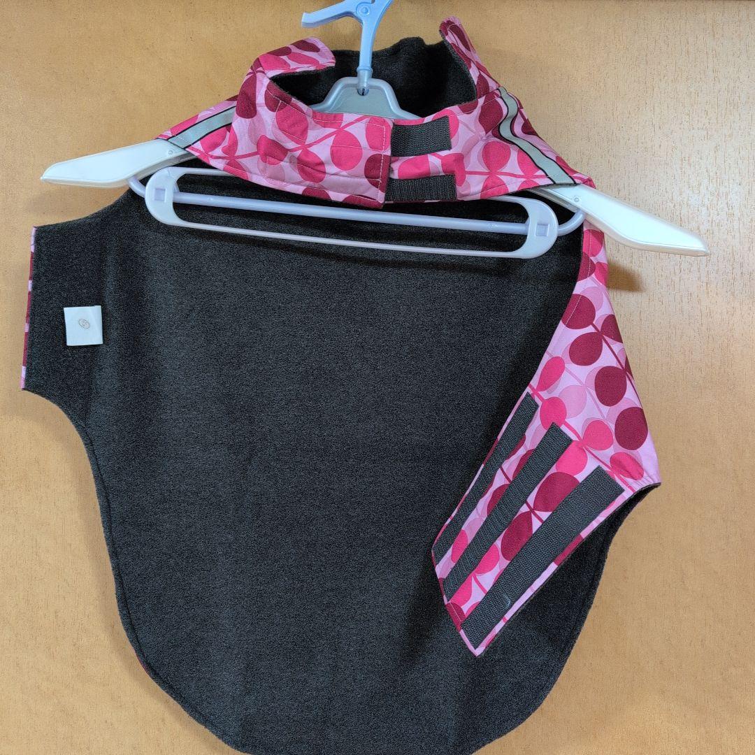 RC Pets 　犬用防水コート（裏フリース） ピンク葉っぱ模様 レアカラー