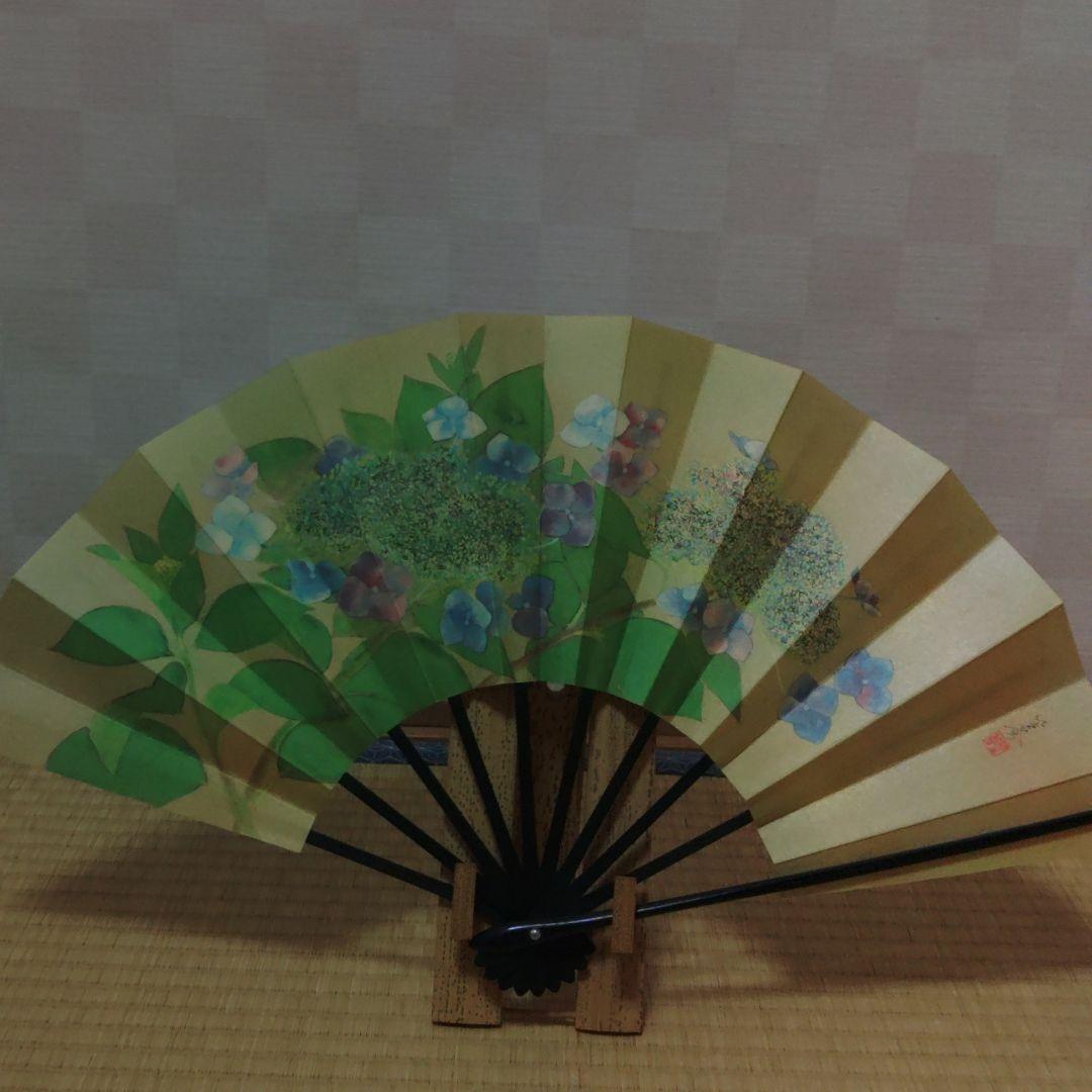 飾り扇子　花暦　東笙蒼作