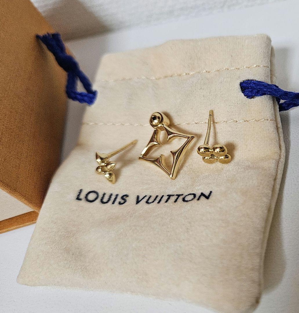 LOUIS VUITTON ピアス(片耳) LVフラワーグラム