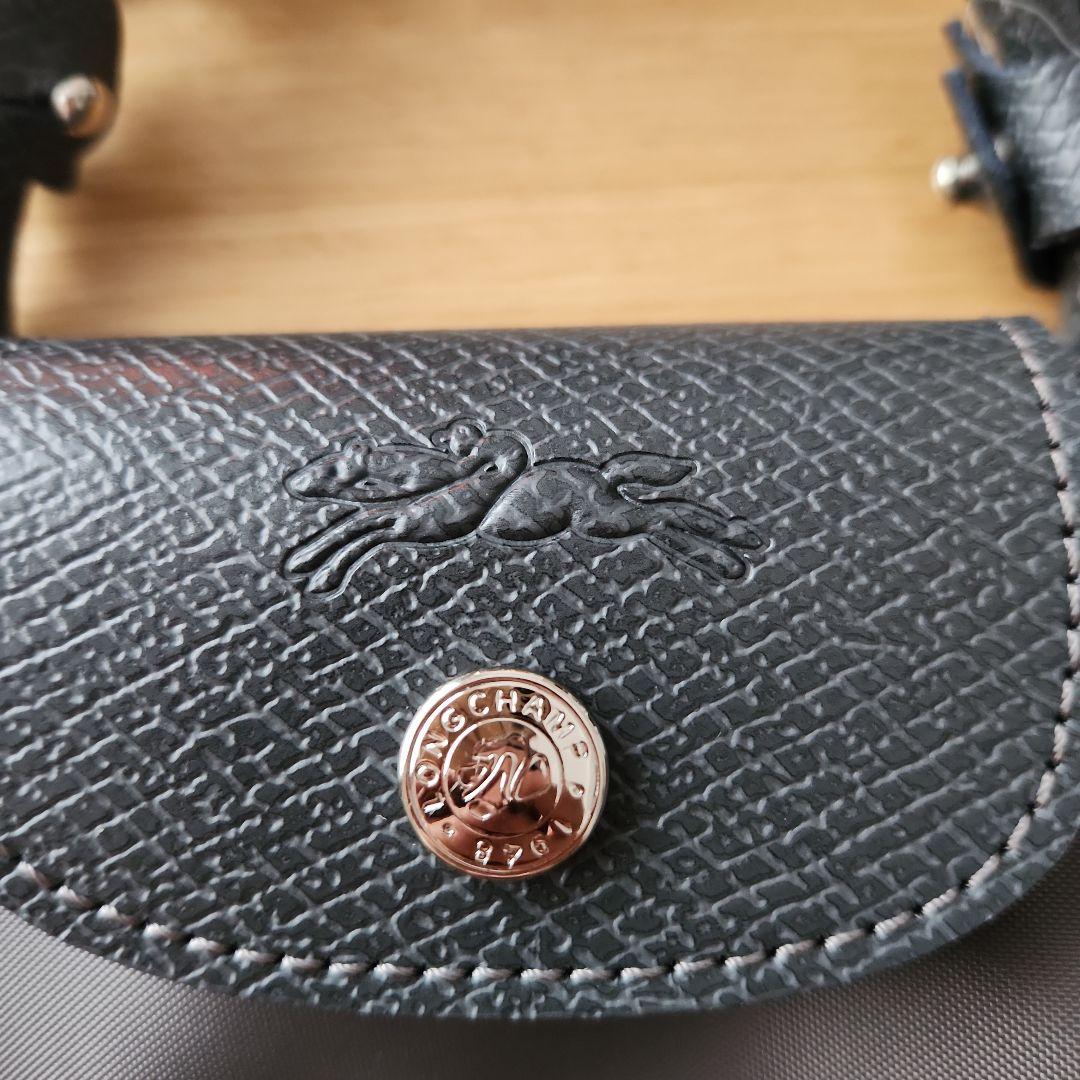 LONGCHAMP グレー ショルダーバッグ